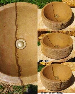 Lavamanos en Piedra Pulido Redondo, P-15