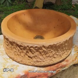 Lavamanos en Piedra Pulido Redondo, P-8