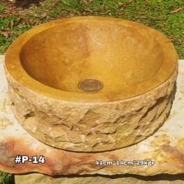 Lavamanos en Piedra Pulido Redondo, P-14