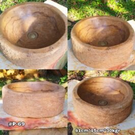 Lavamanos en Piedra Pulido Redondo,P-69