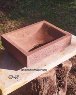 Lavamanos en Piedra Rectangular, P-67R
