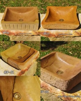 Lavamanos en Piedra Pulidos Rectangulares