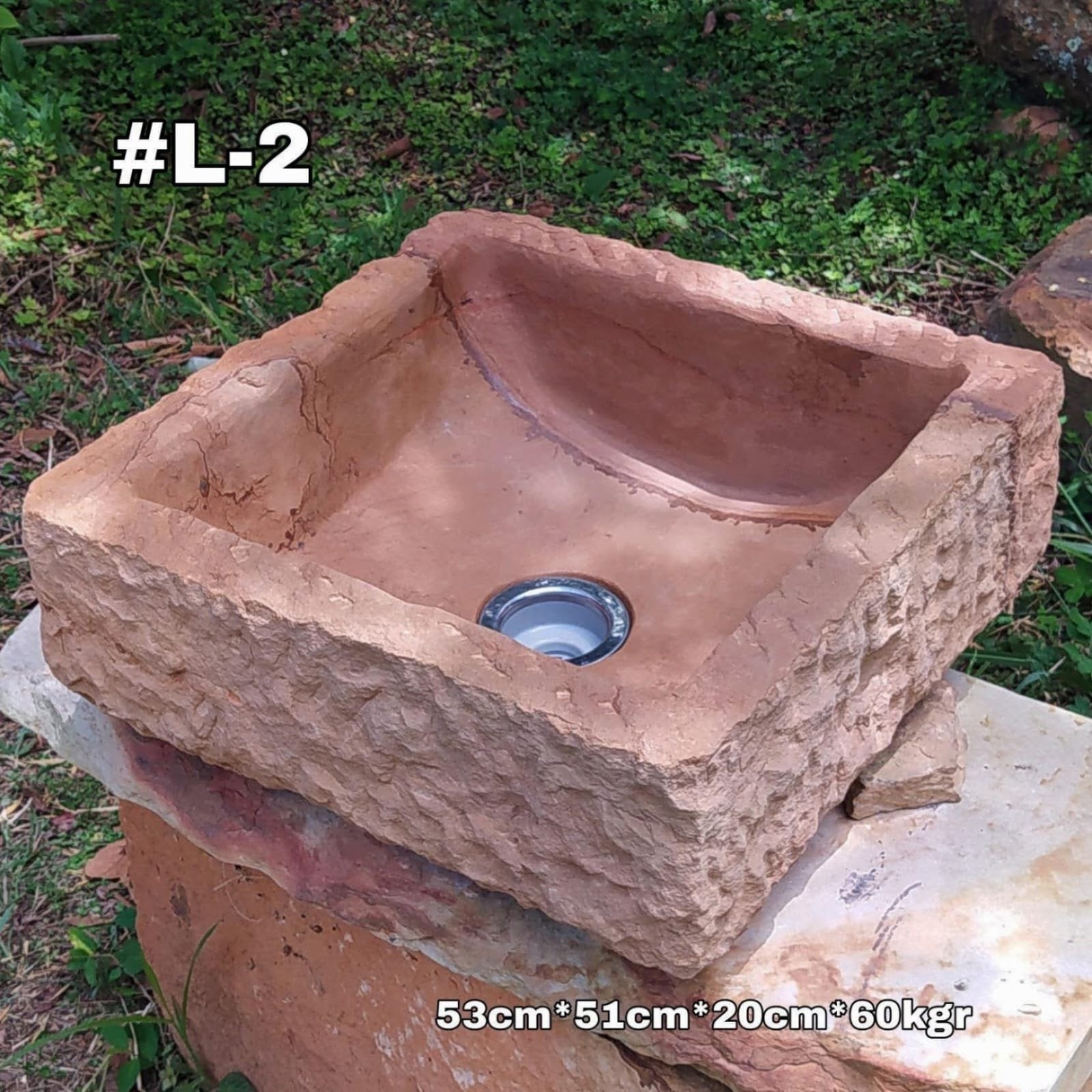 Lavaplatos en piedra arenisca colorido ocre variable