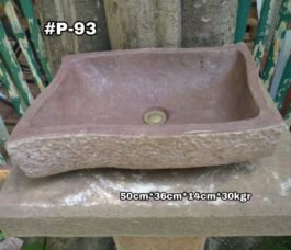 Lavamanos en Piedra Rectangular #P-93