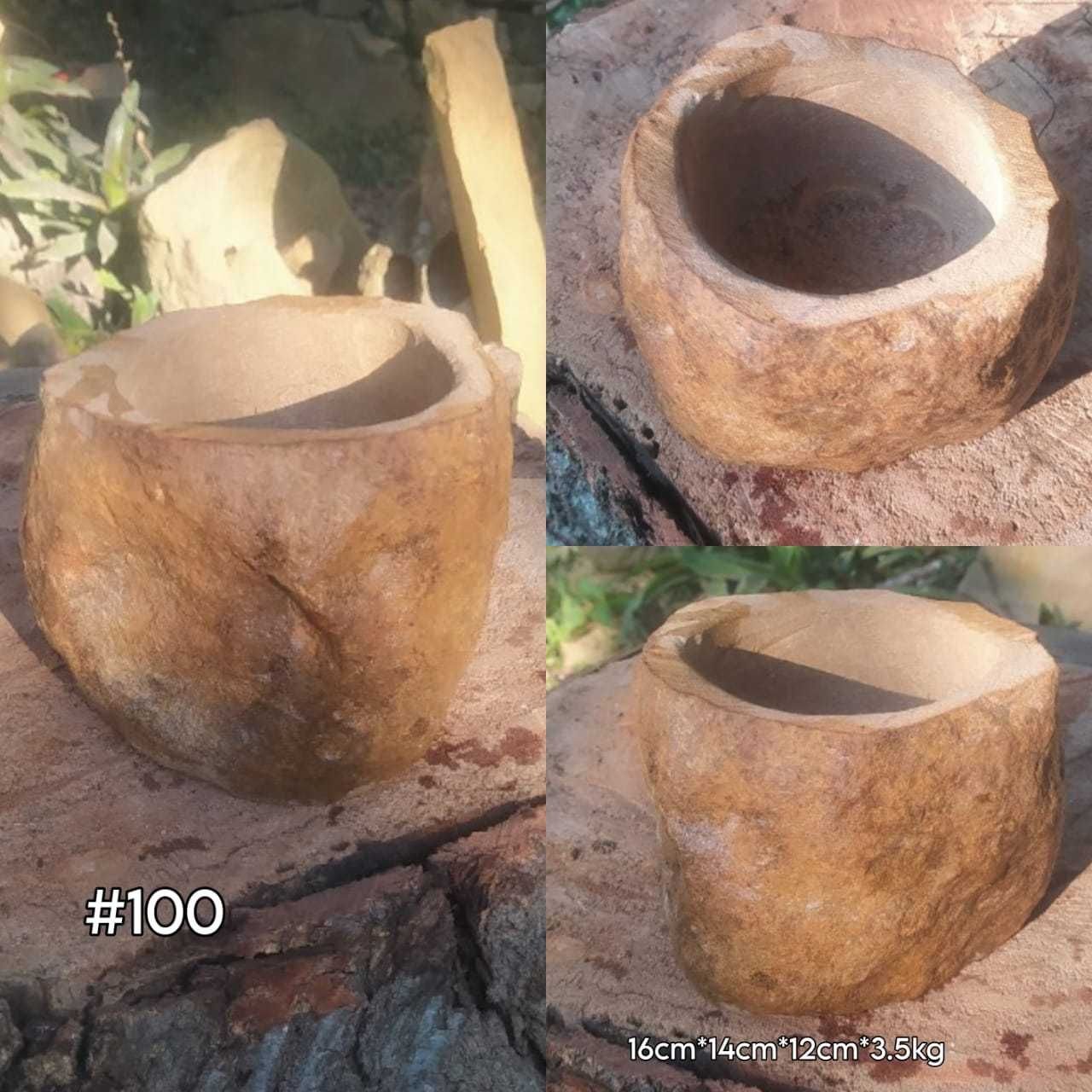 Pila rústica en piedra, cueco en piedra