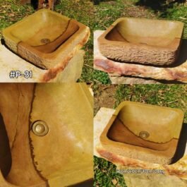 Lavamanos rectangular colorido ocre variable