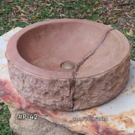 Lavamanos En Piedra Pulido Redondo #P-42