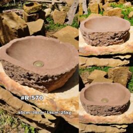 Lavamanos en Piedra Rústico de Cantera, R-570