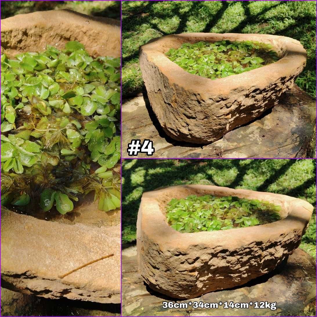 Pila rustica en piedra natural, bebedero pajaros