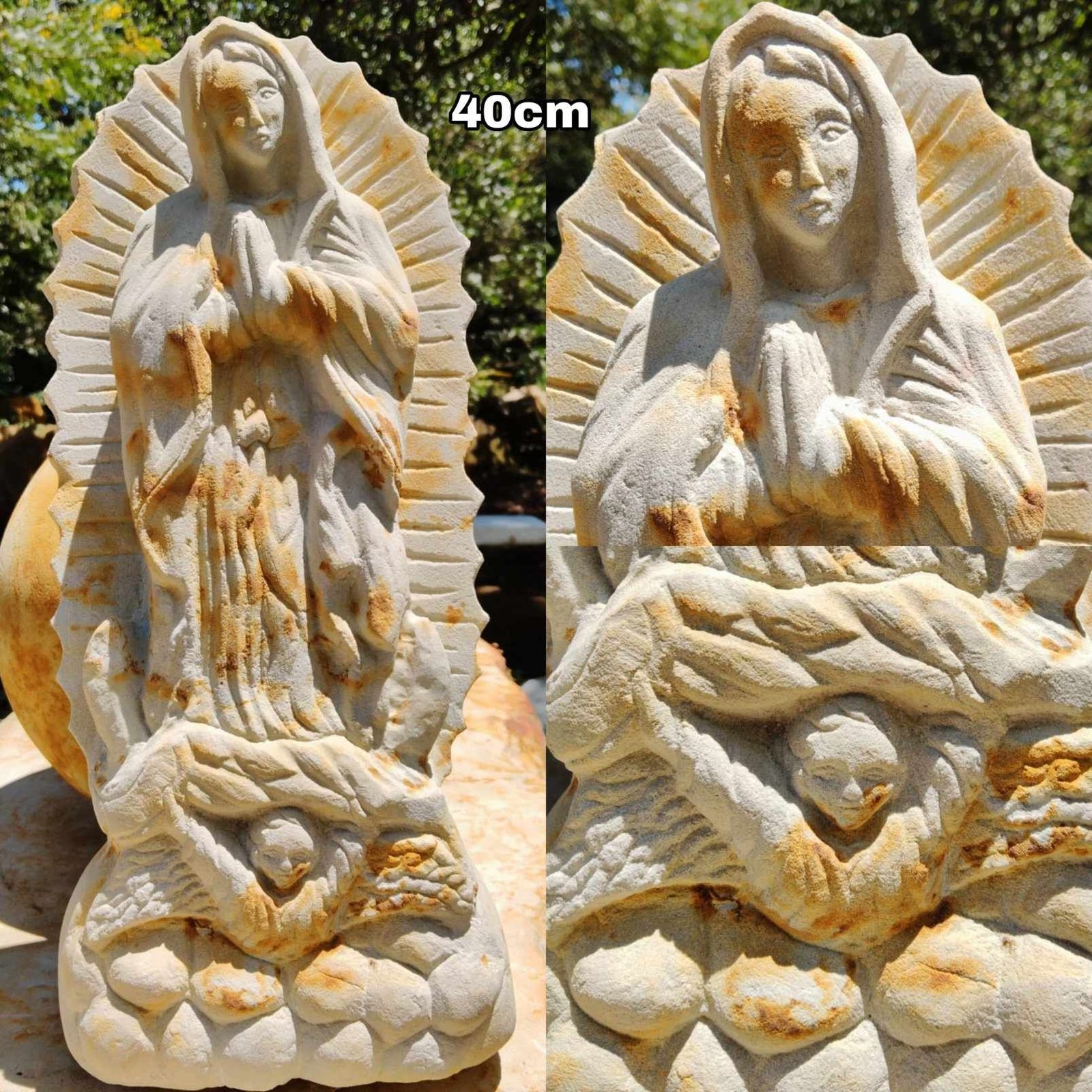 Virgen de Guadalupe en Piedra