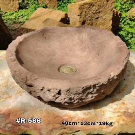 Lavamanos de Piedra Rústico de Cantera, #R-586