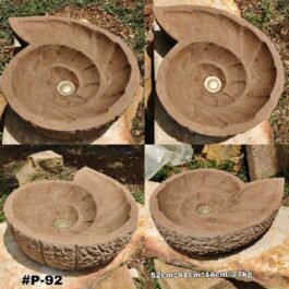 Lavamanos En Piedra Temático Del Caracol, P-92