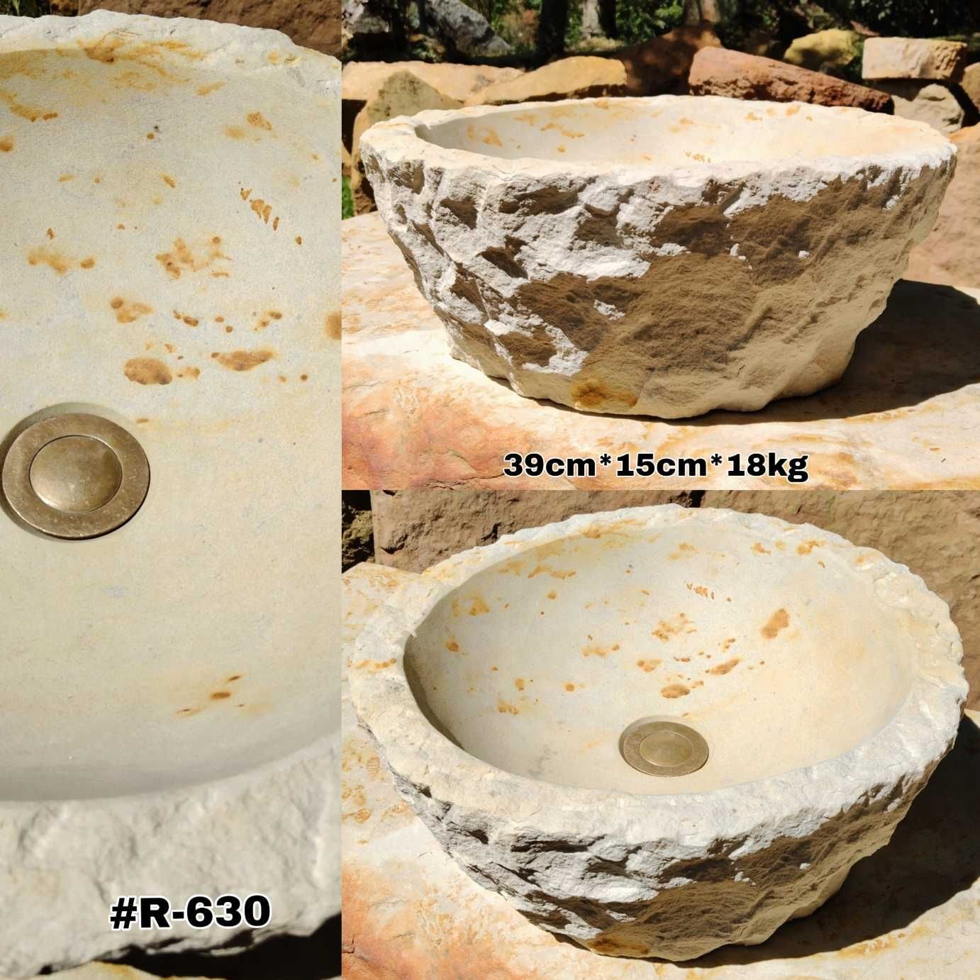 Lavamanos en piedra natural rústicos de cantera