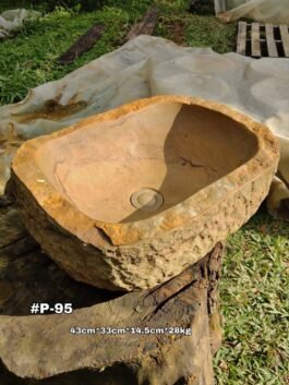 Lavamanos en Piedra Pulido Rectangular #P-95