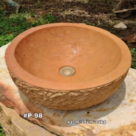 Lavamanos en Piedra Pulido Redondo #P-98