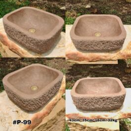 Lavamanos en Piedra Pulido Rectangular, #P-99