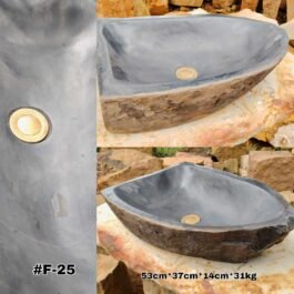 Lavamanos Rústico de Piedra Fósil, #F-25