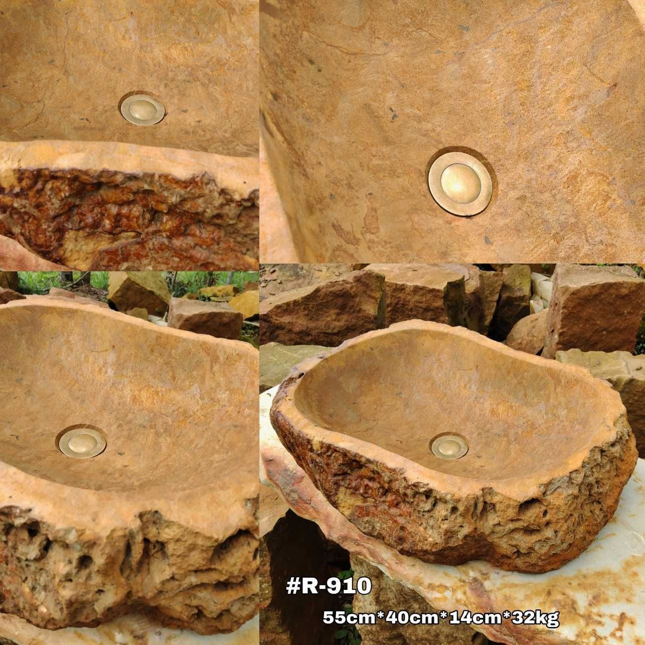 Lavamanos en piedra rústico de montaña