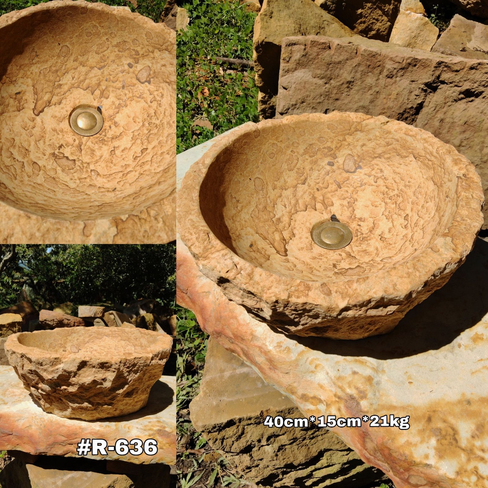 Lavamanos en piedra rustica Barichara