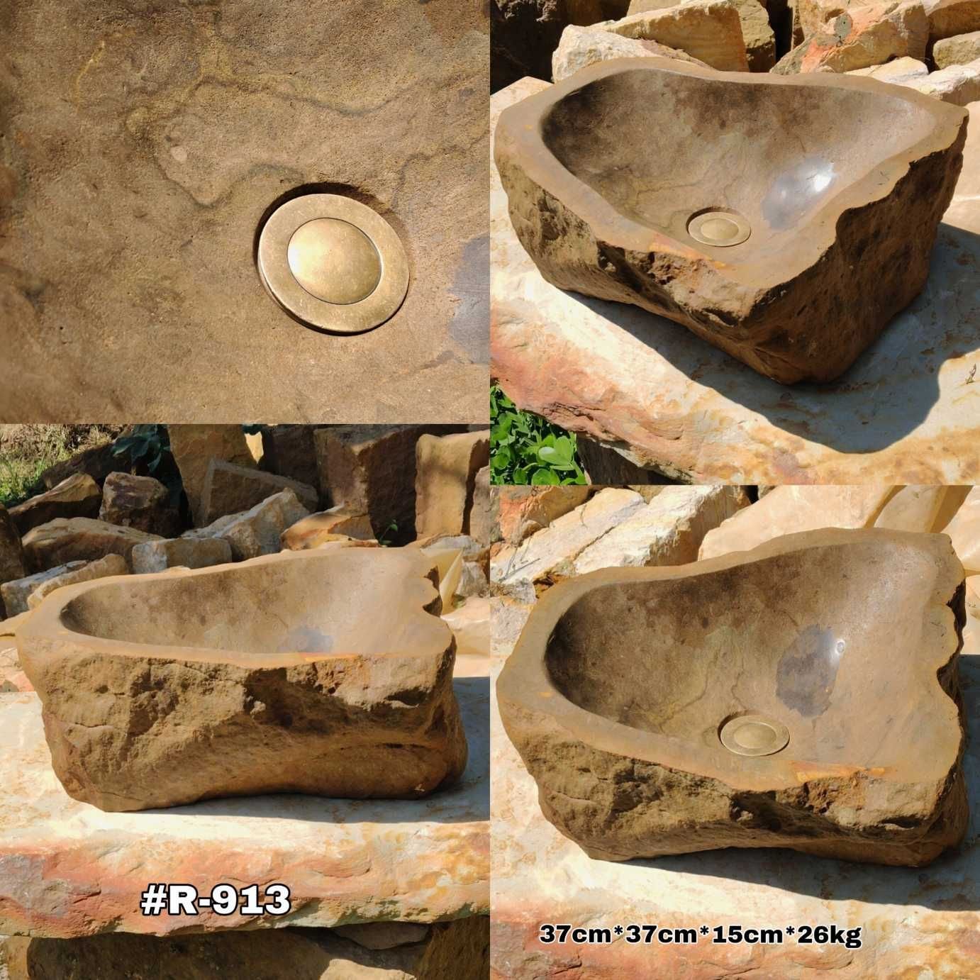 Lavamanos rústicos en piedra