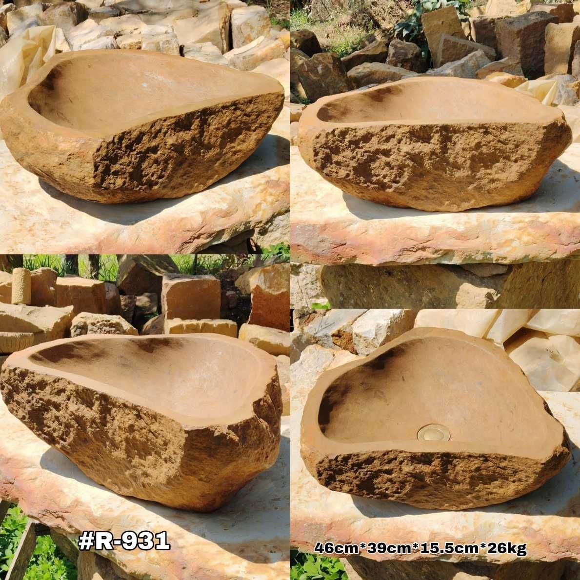 Lavamanos rústicos en piedra