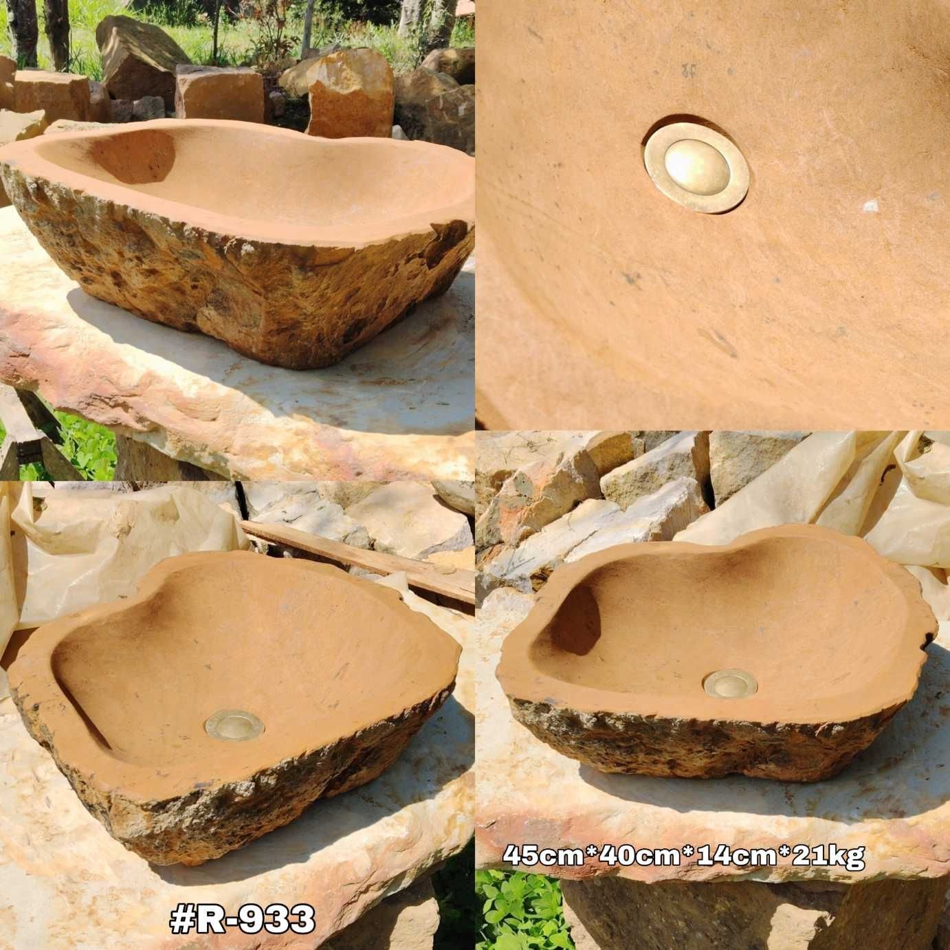 Lavamanos rústicos en piedra