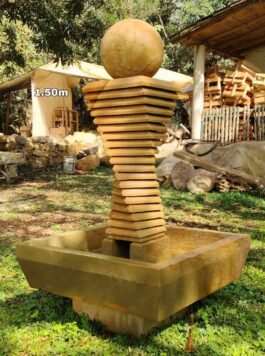 Fuente en Piedra en Espiral 1,50 metros