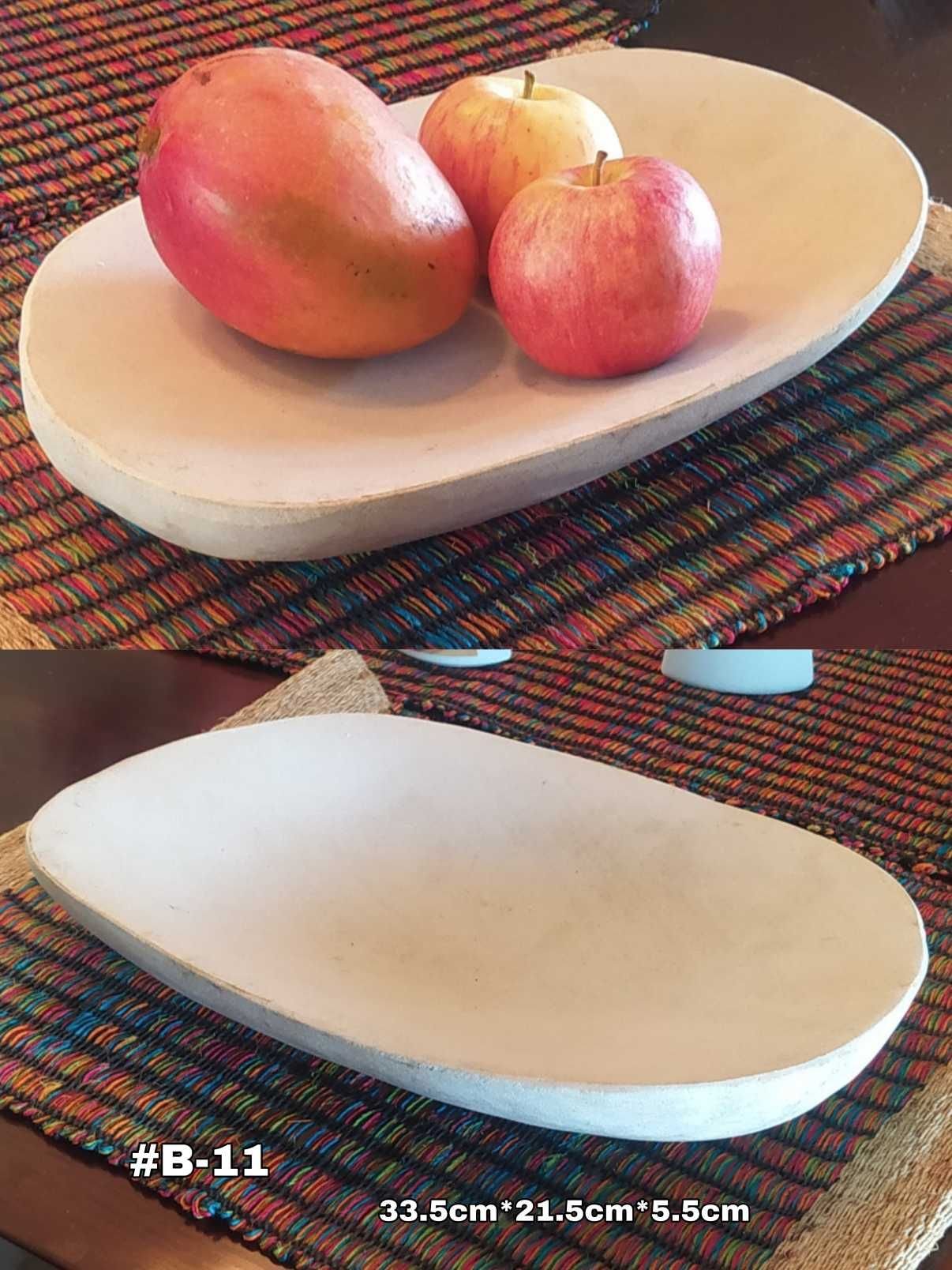 Bandejas y platos en piedra