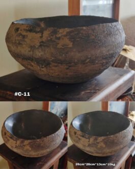 Cuenco en piedra fósil