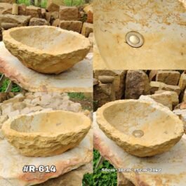 Lavamanos en Piedra Ovalado de Cantera, #R-614