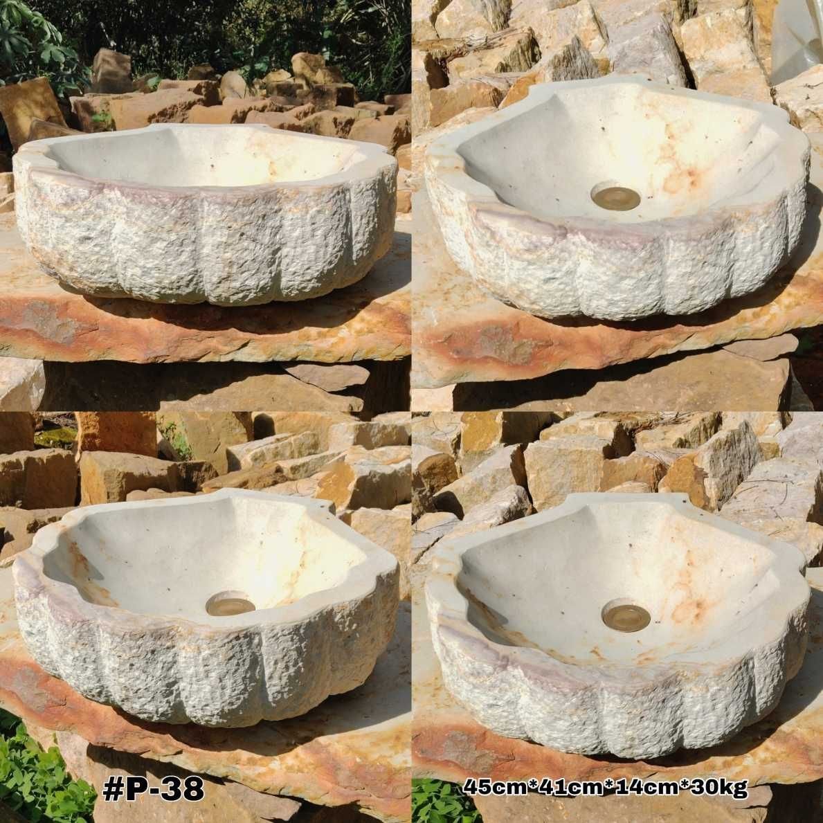 Lavamanos en piedra temático Concha Marina.