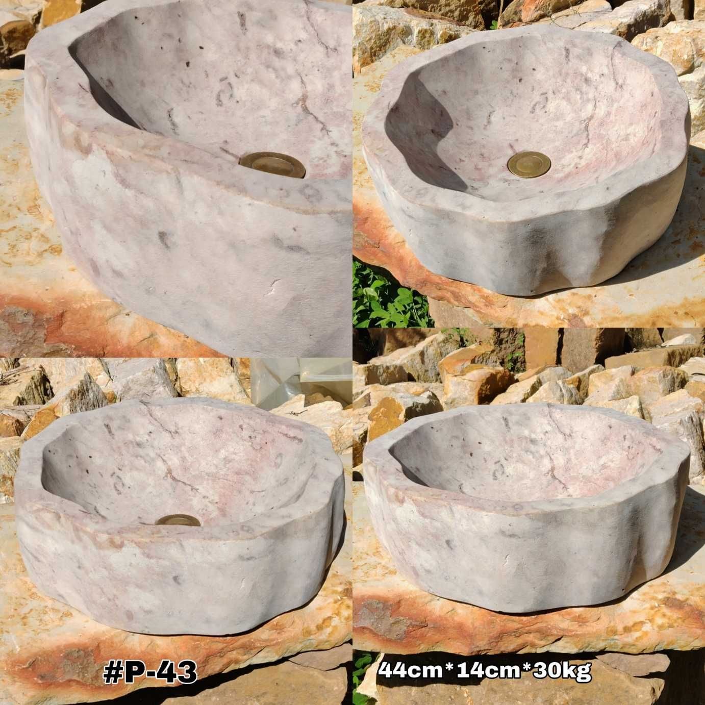 Lavamanos en piedra pulido temático