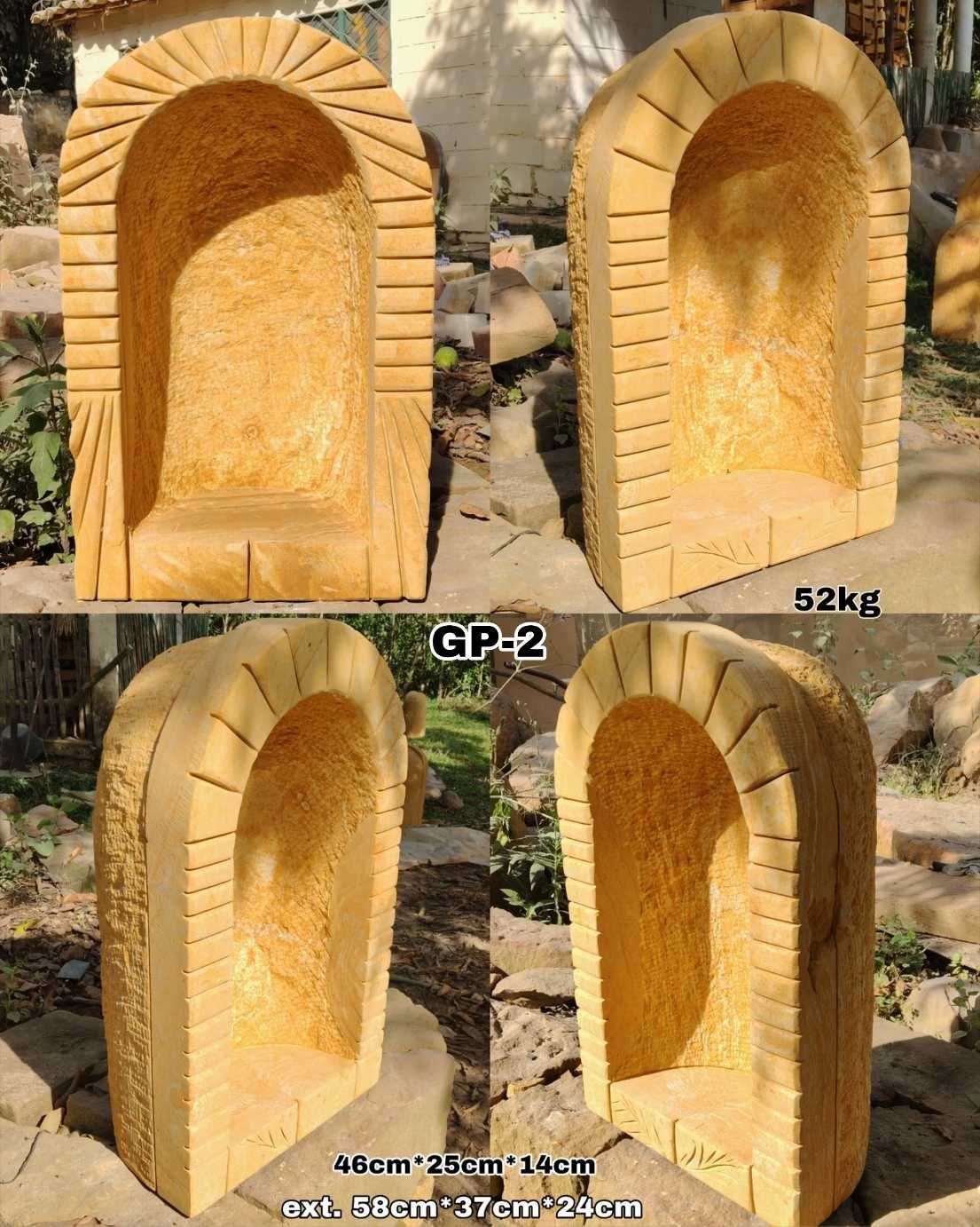 Gruta en piedra pulida