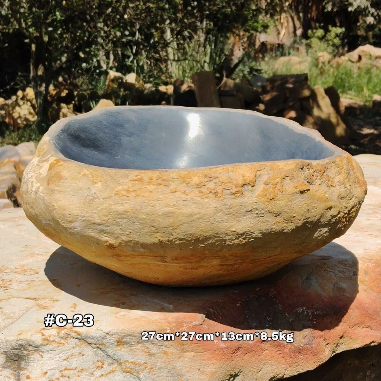 Cuenco en piedra fósil de lujo