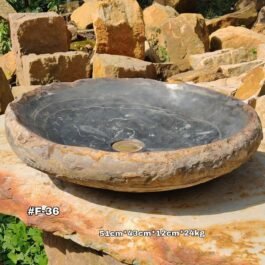 Lavamanos en piedra fósil, F-36
