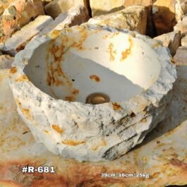 Lavamanos Rústico de Cantera Redondo, #R-681