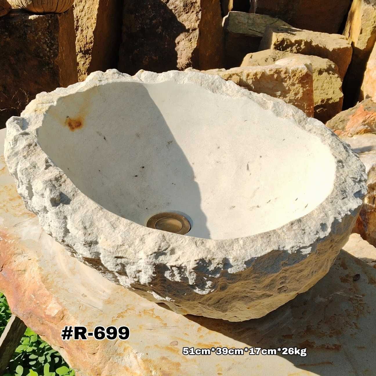 Lavamanos rústicos en piedra