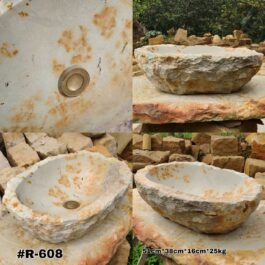 Lavamanos rústicos en piedra