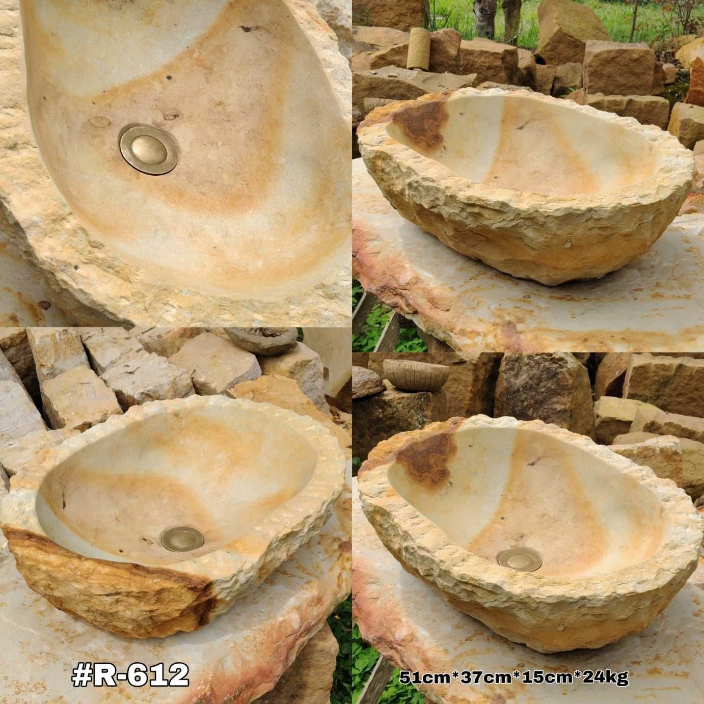 Lavamanos rústicos en piedra