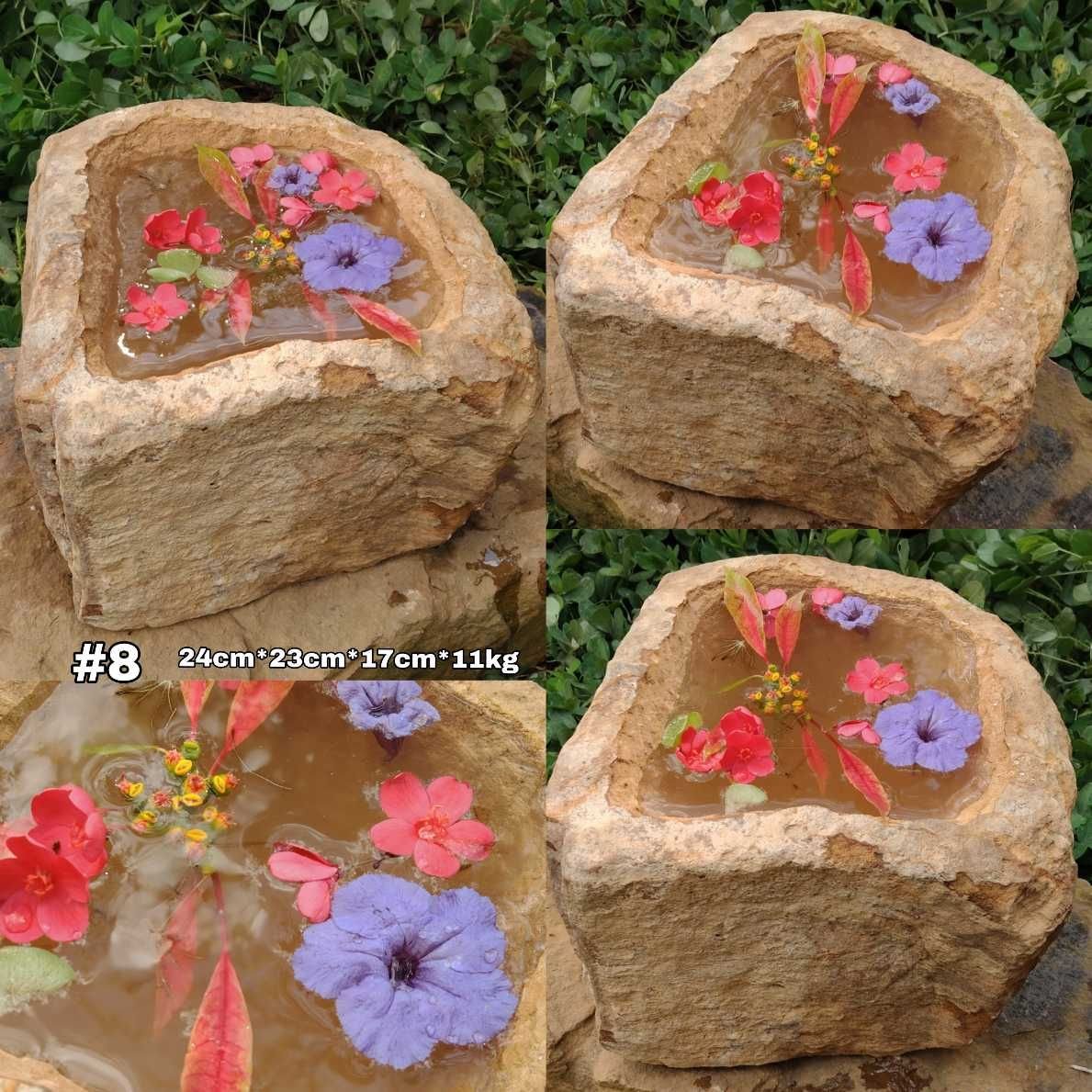 Pila rústica en piedra