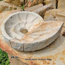 Lavamanos en Piedra Pulido Temático del Caracol, #P-51