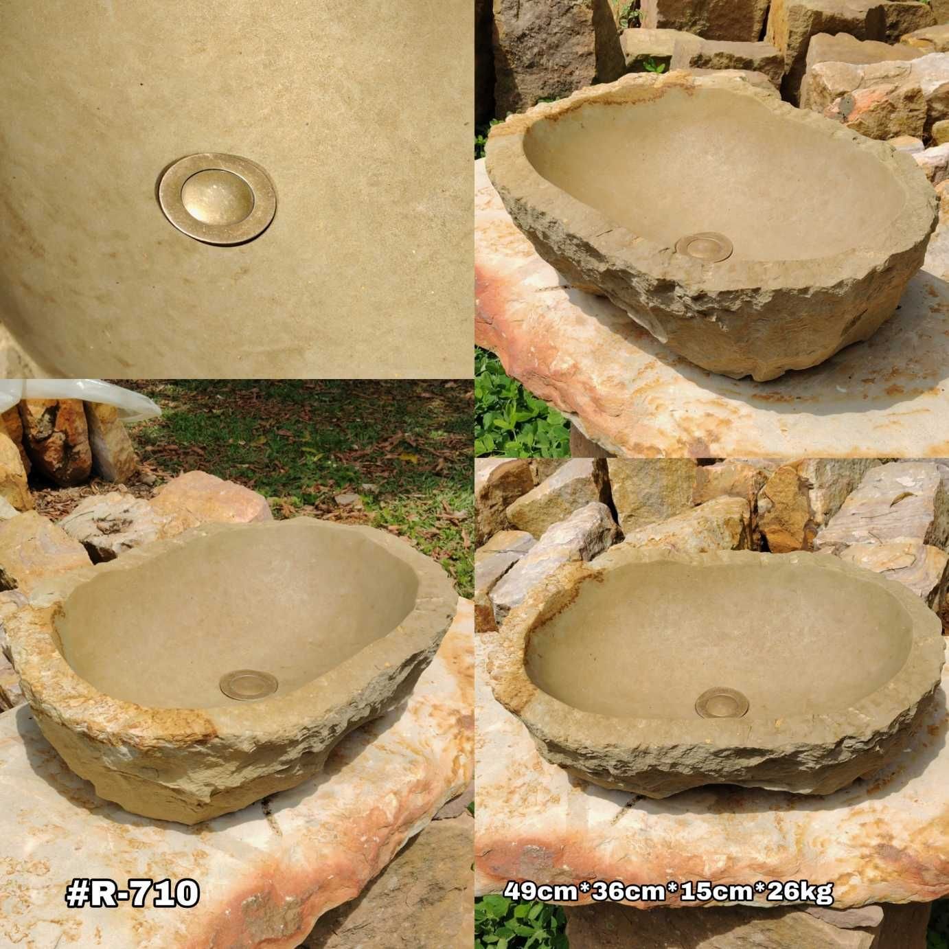 Lavamanos en piedra rústico