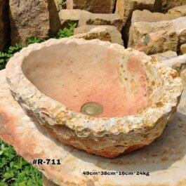 Lavamanos en piedra rústico