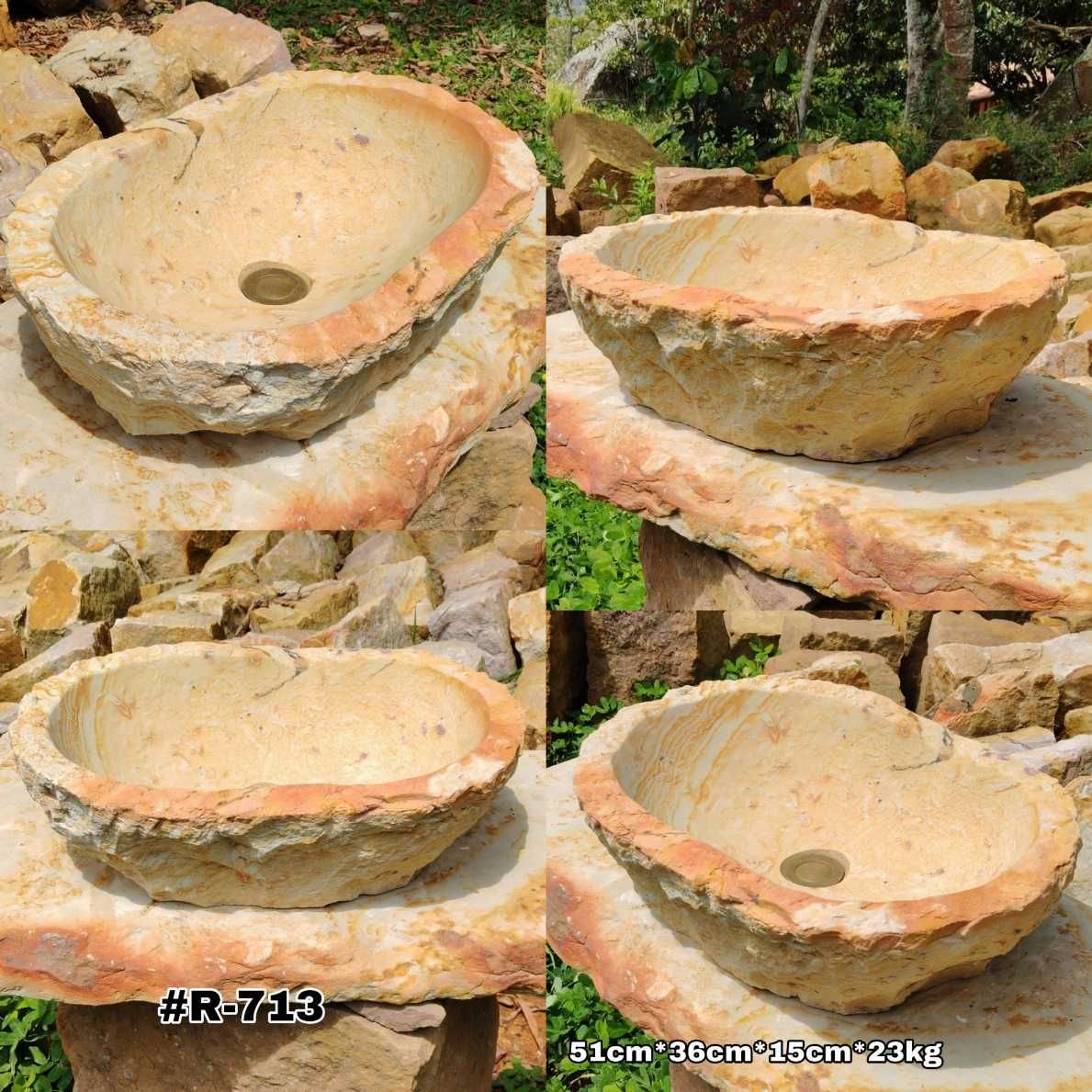 Lavamanos en piedra rústico