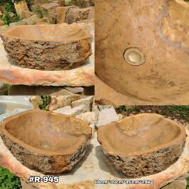 Lavamanos en piedra rústico