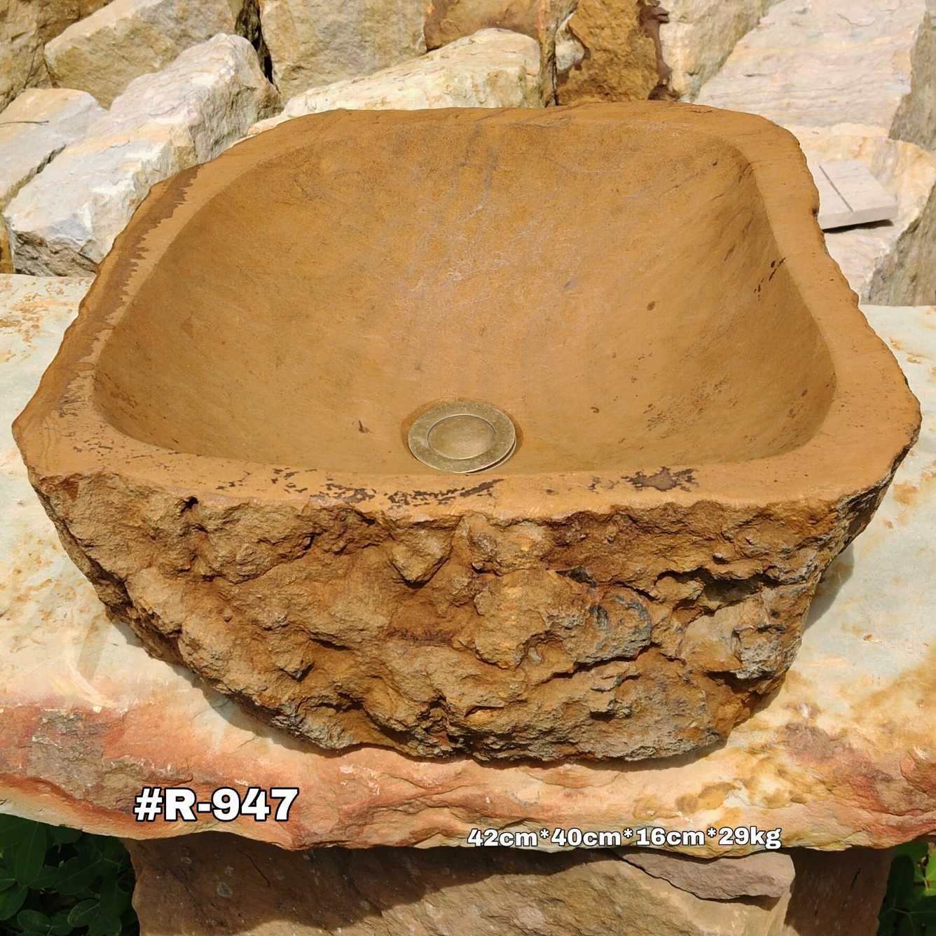 Lavamanos en piedra rústico