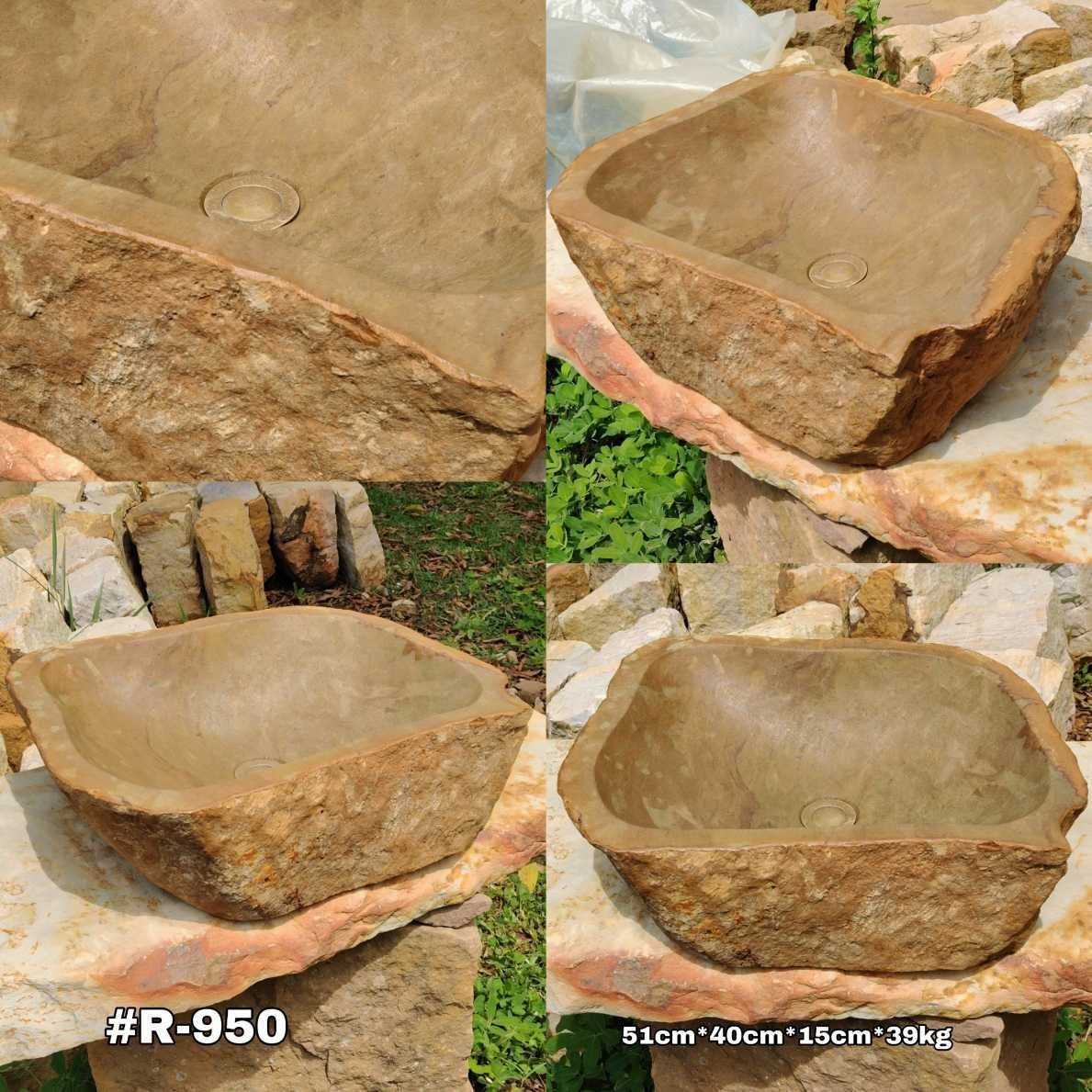 Lavamanos en piedra rústico