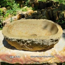 Lavamanos en Piedra Ovalado De Cantera, #R-770