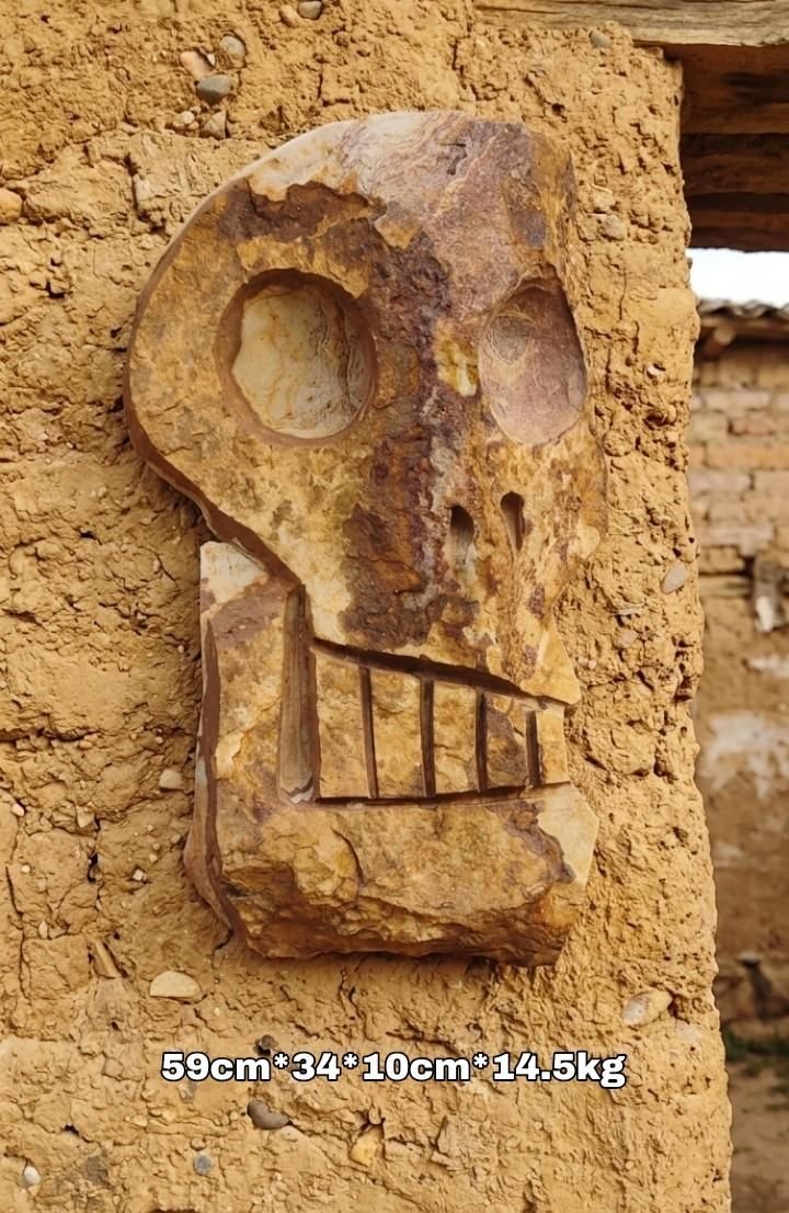 Escultura de pared en piedra