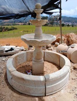 Fuente en Piedra Colonial Clásica, 1,80 metros
